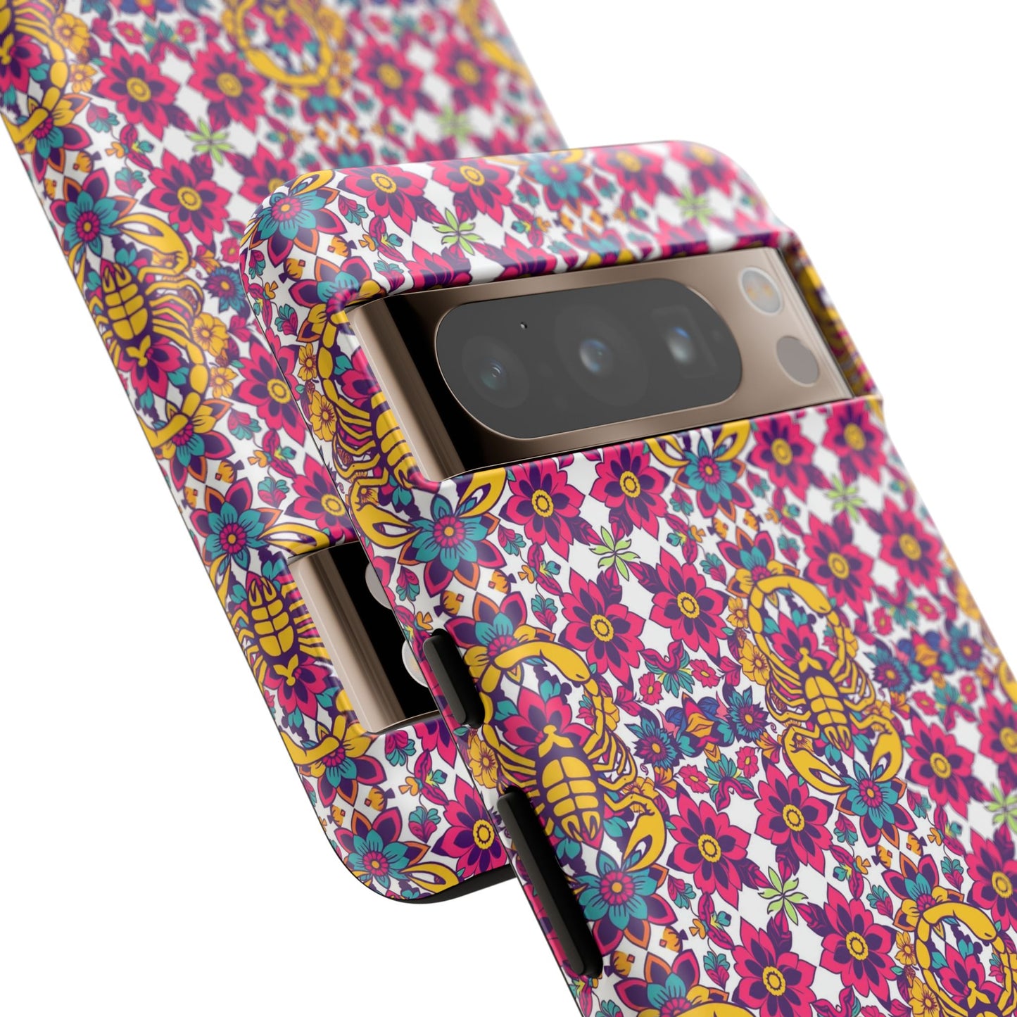 Tough Cases, Scorpio, Zodiac v2, Flower Pattern