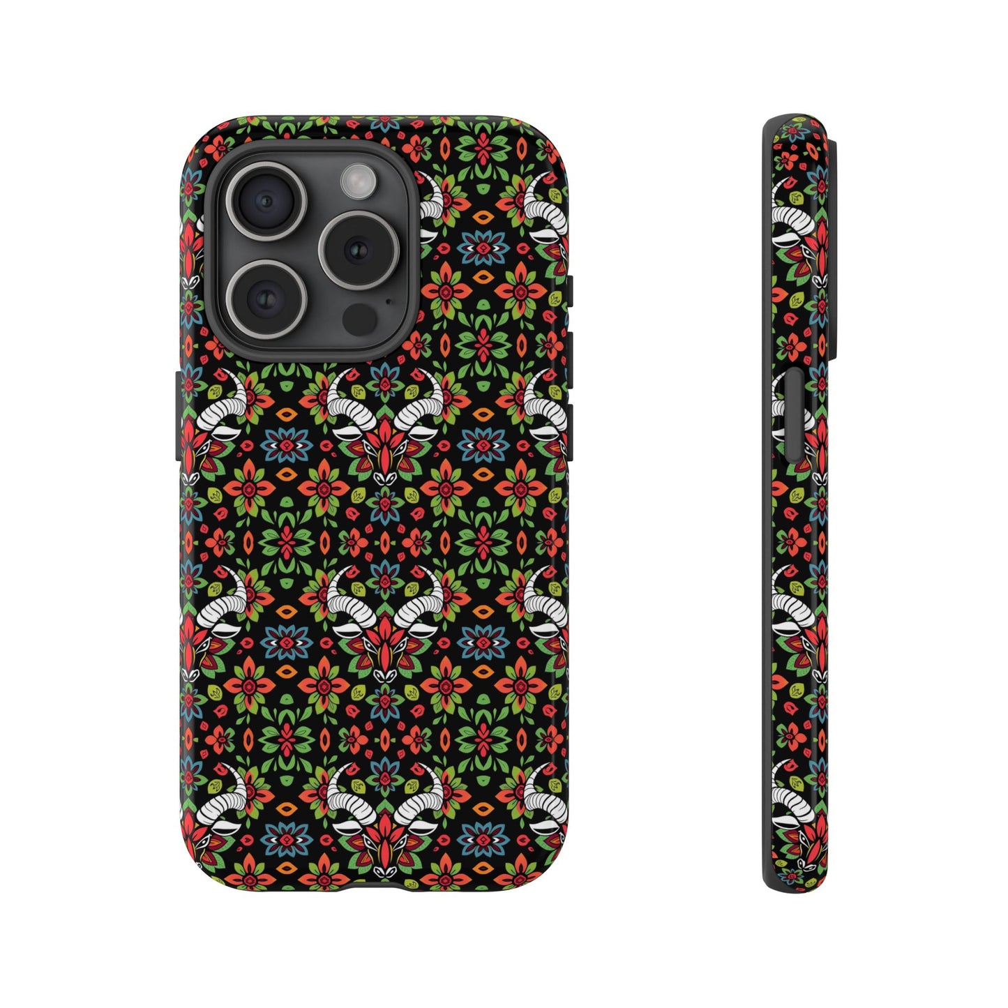 Tough Cases, Taurus, Zodiac v2, Flower Pattern