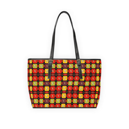 Leather Shoulder Bag, Sagittarius, Zodiac, Shapes Pattern