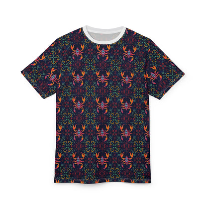 Unisex Cut & Sew T-Shirt, AOP, Scorpio, Zodiac, Pattern