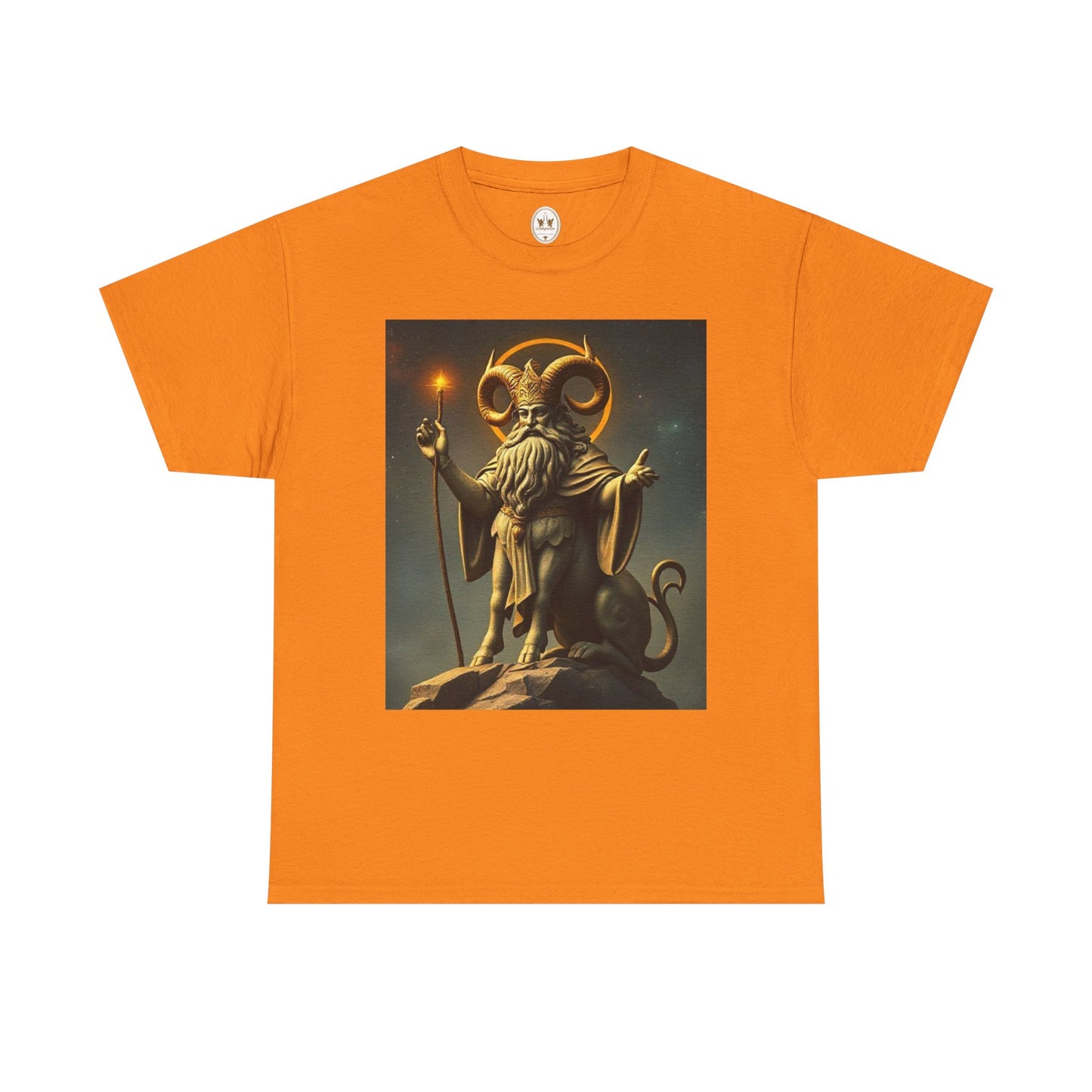 Unisex Heavy Cotton T-Shirt, Taurus God v1, Zodiac Design