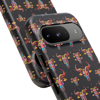 Tough Cases, Taurus, Zodiac, Metal Pattern
