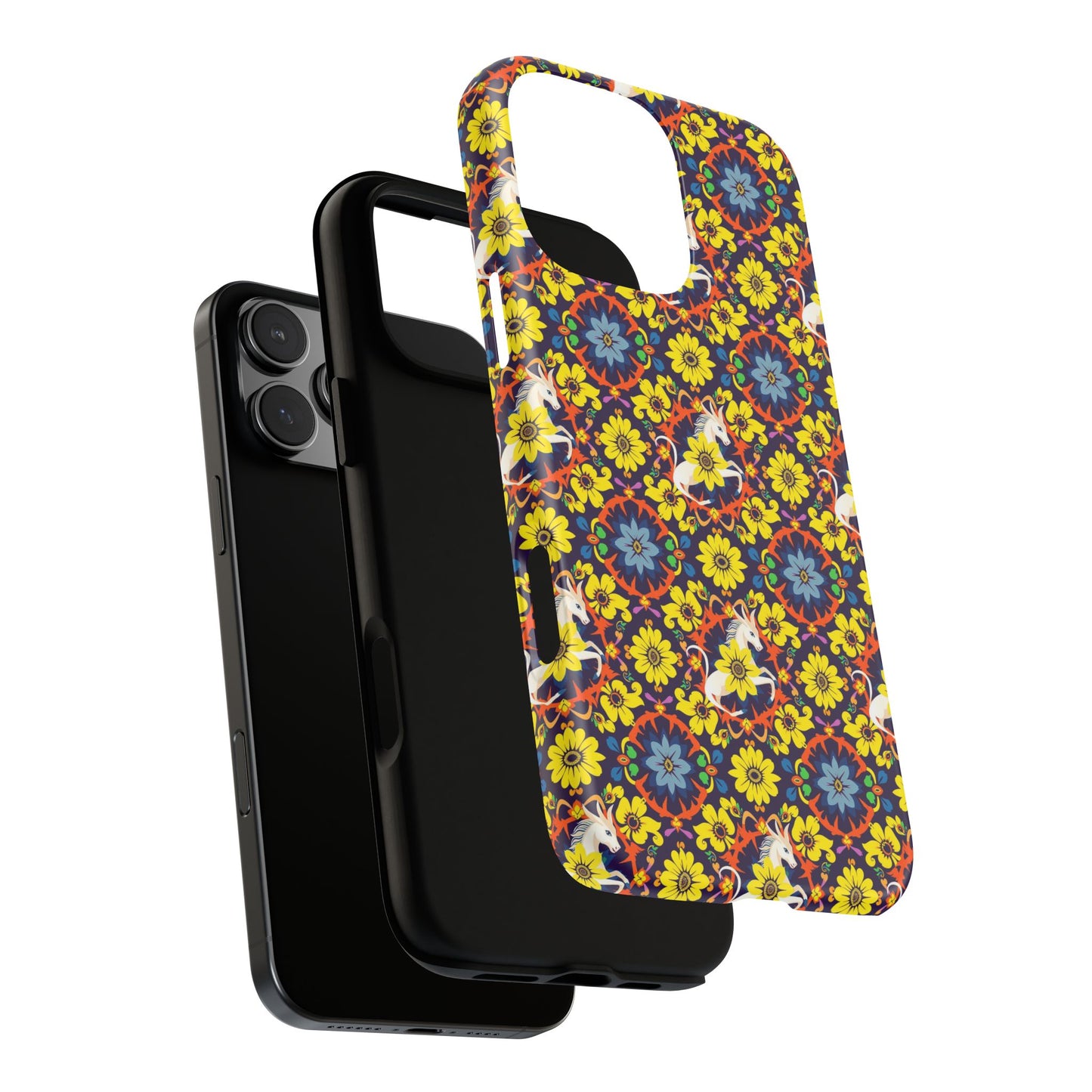 Tough Cases, Aquarius, Zodiac v3, Flower Pattern