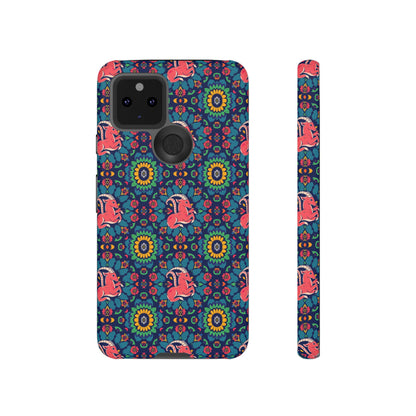 Tough Cases, Capricorn, Zodiac v1, Flower Pattern