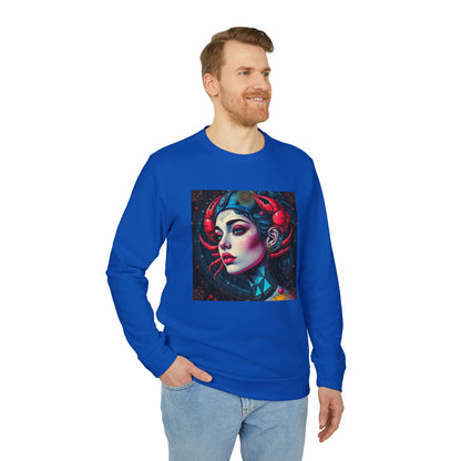 Adidas, Unisex Fleece Crewneck Sweatshirt, Cancer, Pop Art v1, Zodiac