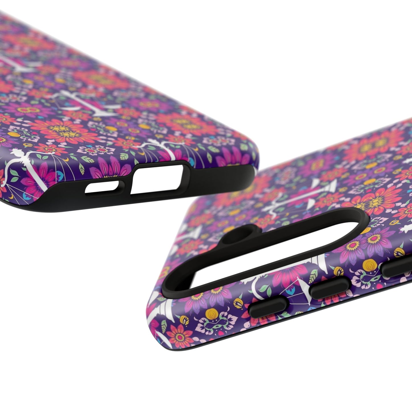 Tough Cases, Libra, Zodiac v4, Flower Pattern