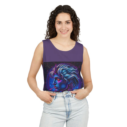 Unisex Garment-Dyed, Tank Top, Gemini, Pop Art v1, 100% US cotton