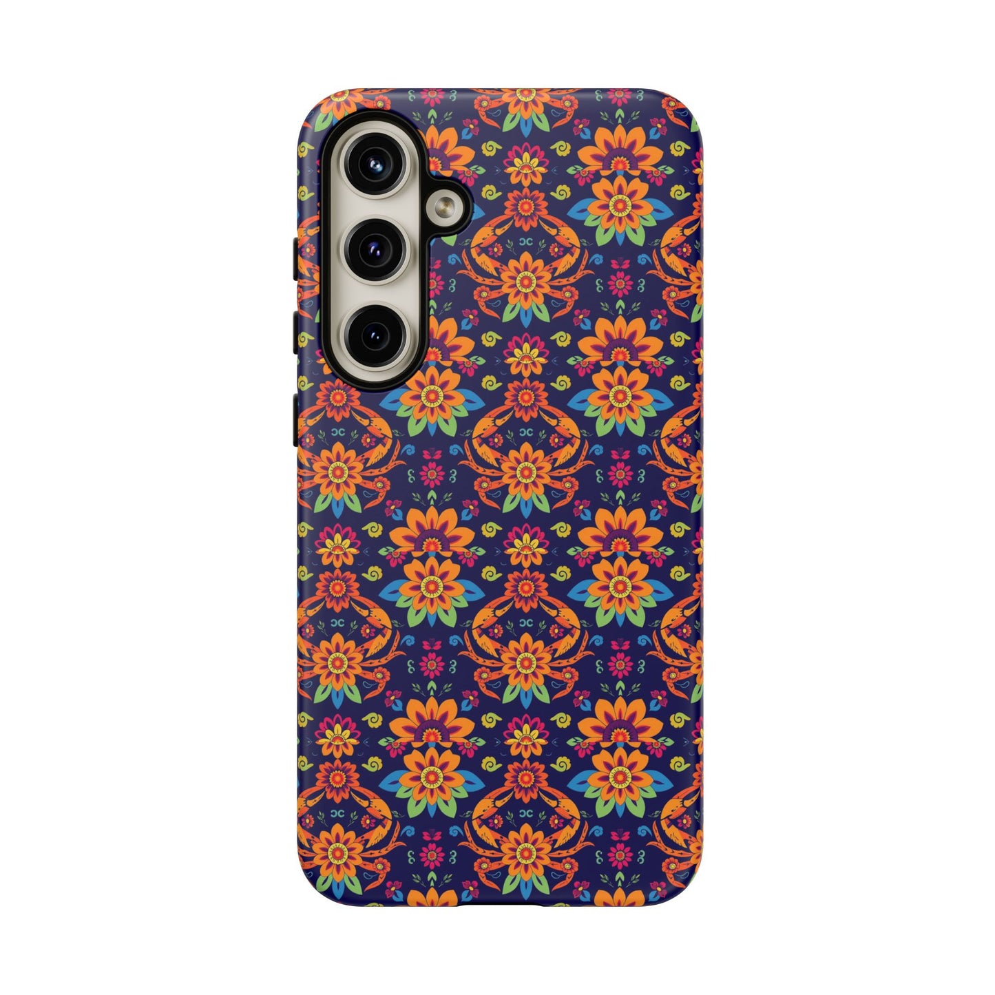 Tough Cases, Cancer, Zodiac, Flower Pattern