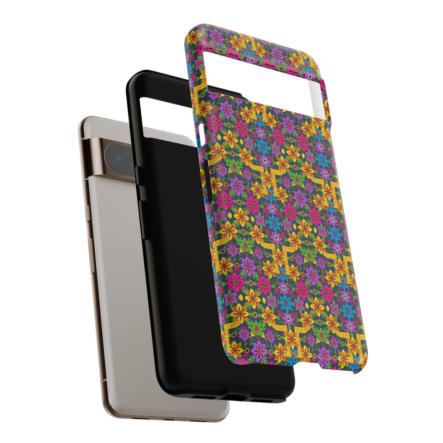 Tough Cases, Gemini, Zodiac v3, Flower Pattern
