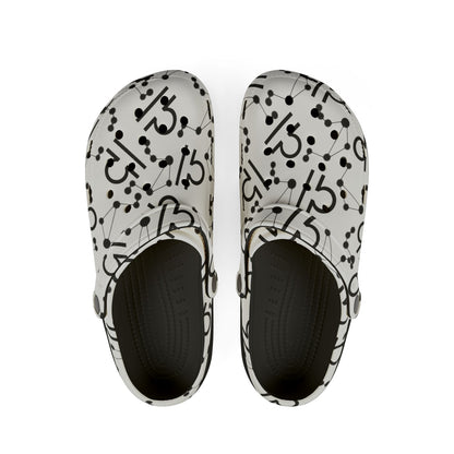 EVA Foam Rubber Shoes (AOP), Material 100% EVA, Libra Zodiac Design