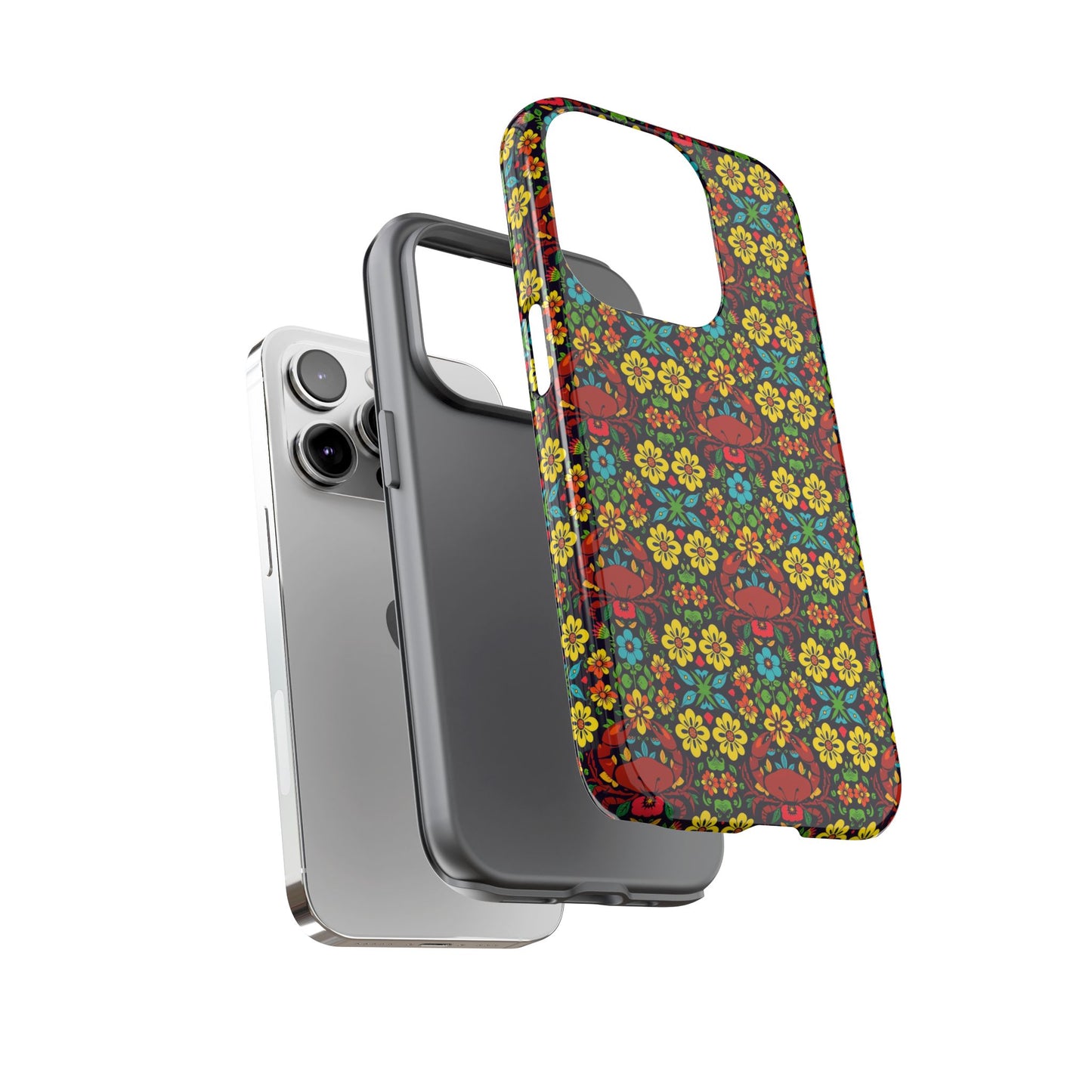 Tough Cases, Cancer, Zodiac v2, Flower Pattern