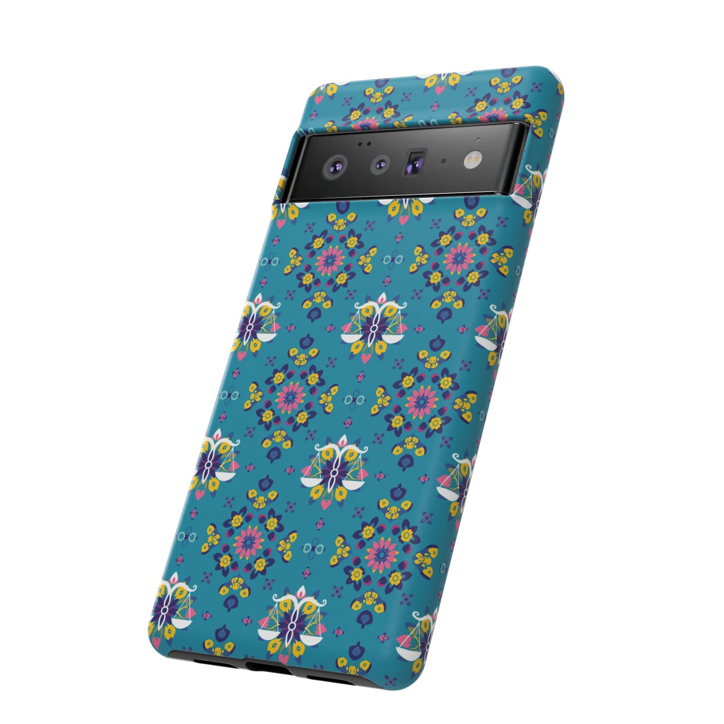 Tough Cases, Libra, Zodiac v2, Flower Pattern