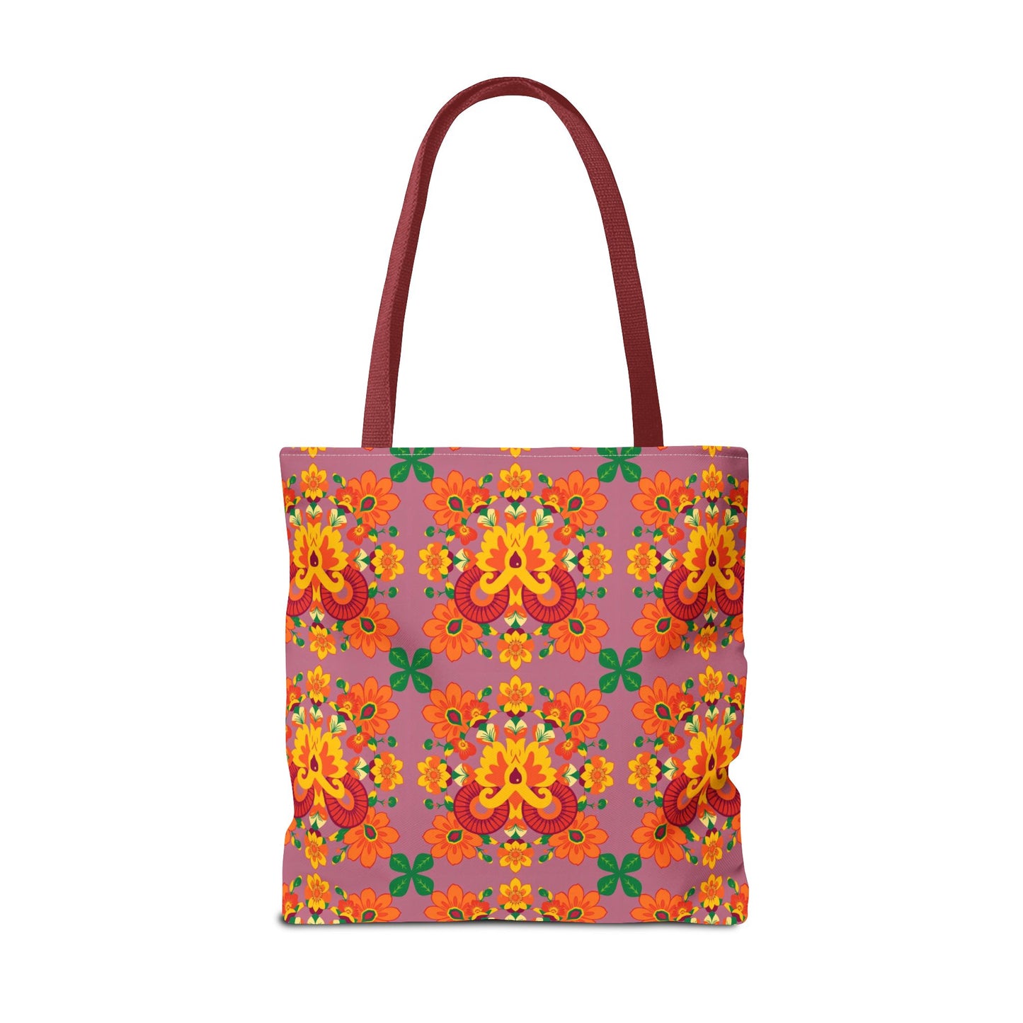 Tote Bag (AOP), Aries, Zodiac v1, Flower Pattern