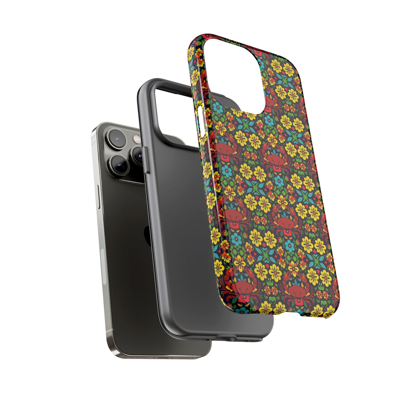 Tough Cases, Cancer, Zodiac v2, Flower Pattern