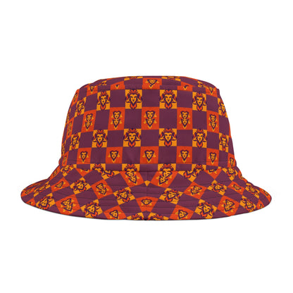 Bucket Hat, (AOP), Leo, Zodiac, Shape Pattern