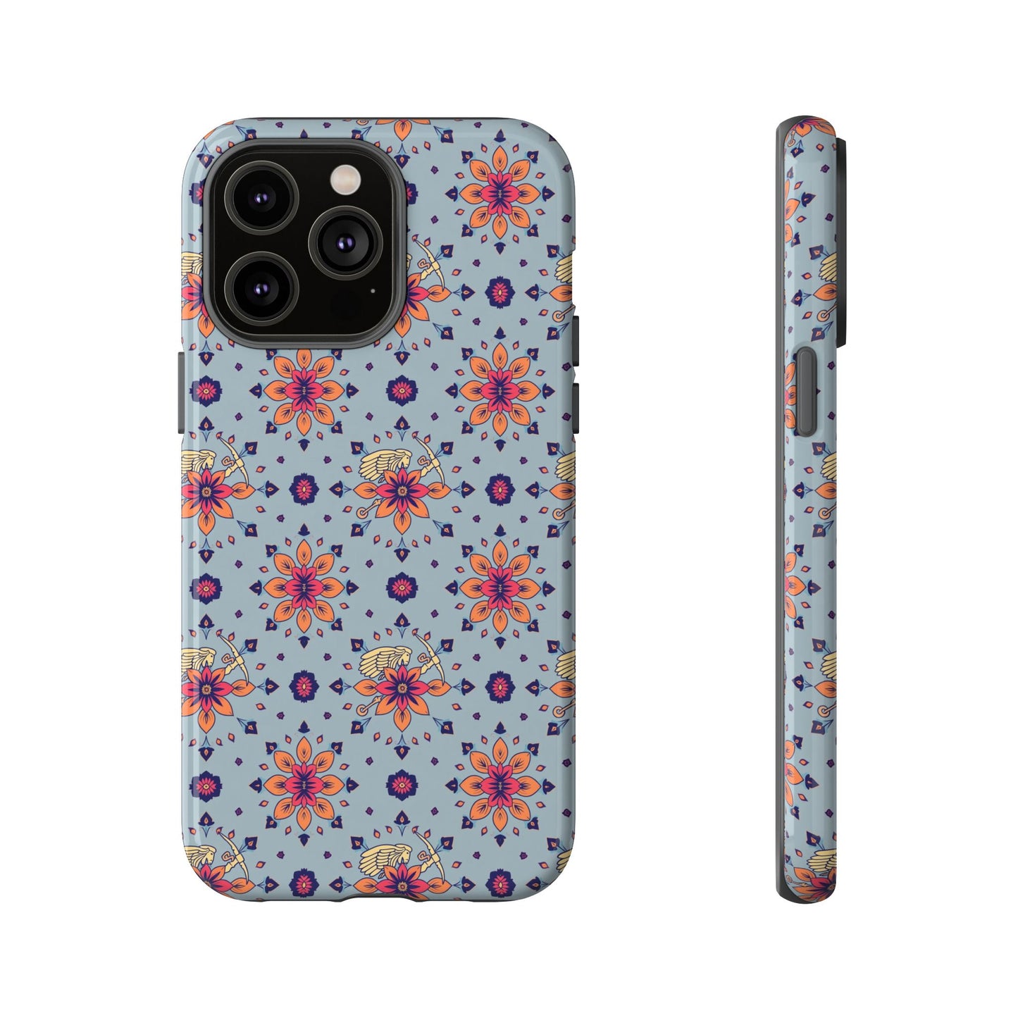 Tough Cases, Sagittarius, Zodiac v3, Flower Pattern