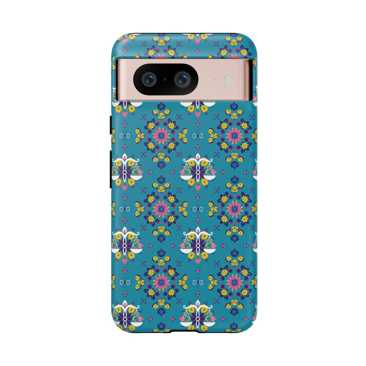 Tough Cases, Libra, Zodiac v2, Flower Pattern