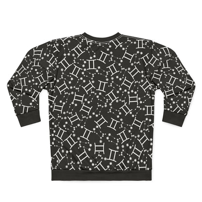 Zodiac AOP Unisex Sweatshirt Gemini Zodiac Sign