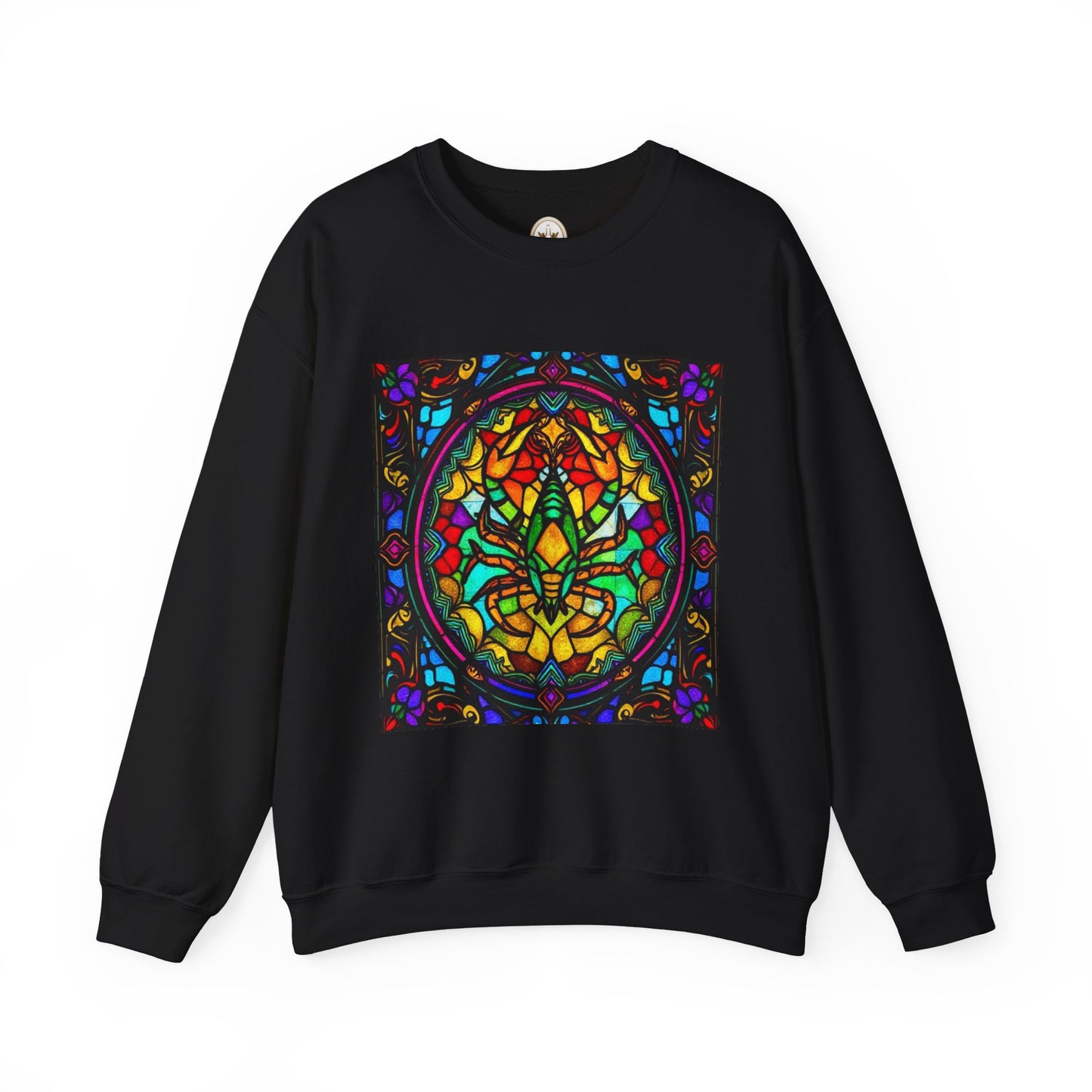 Unisex Heavy Blend™ Crewneck Sweatshirt, Glass 1, Scorpio Zodiac Design