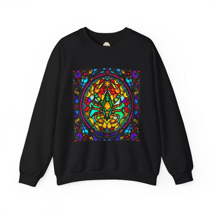 Unisex Heavy Blend™ Crewneck Sweatshirt, Glass 1, Scorpio Zodiac Design