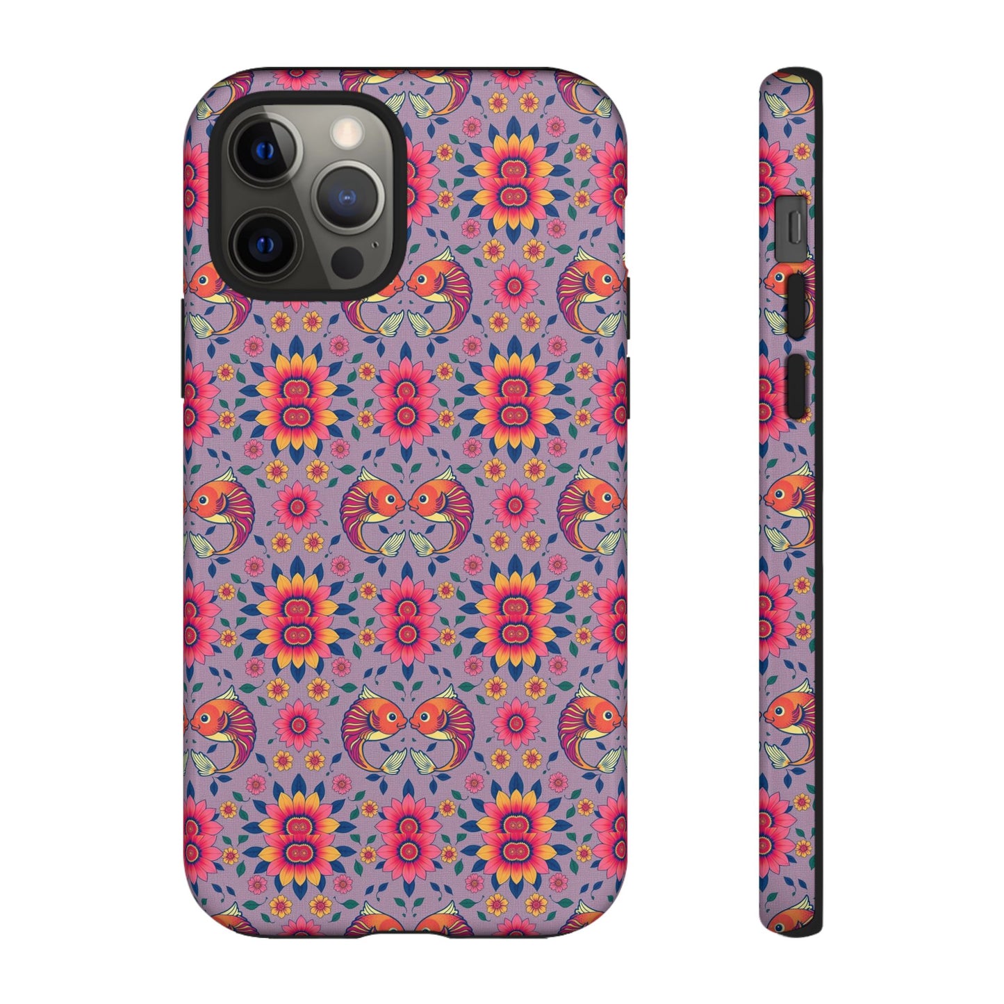 Tough Cases, Pisces, Zodiac v3, Flower Pattern