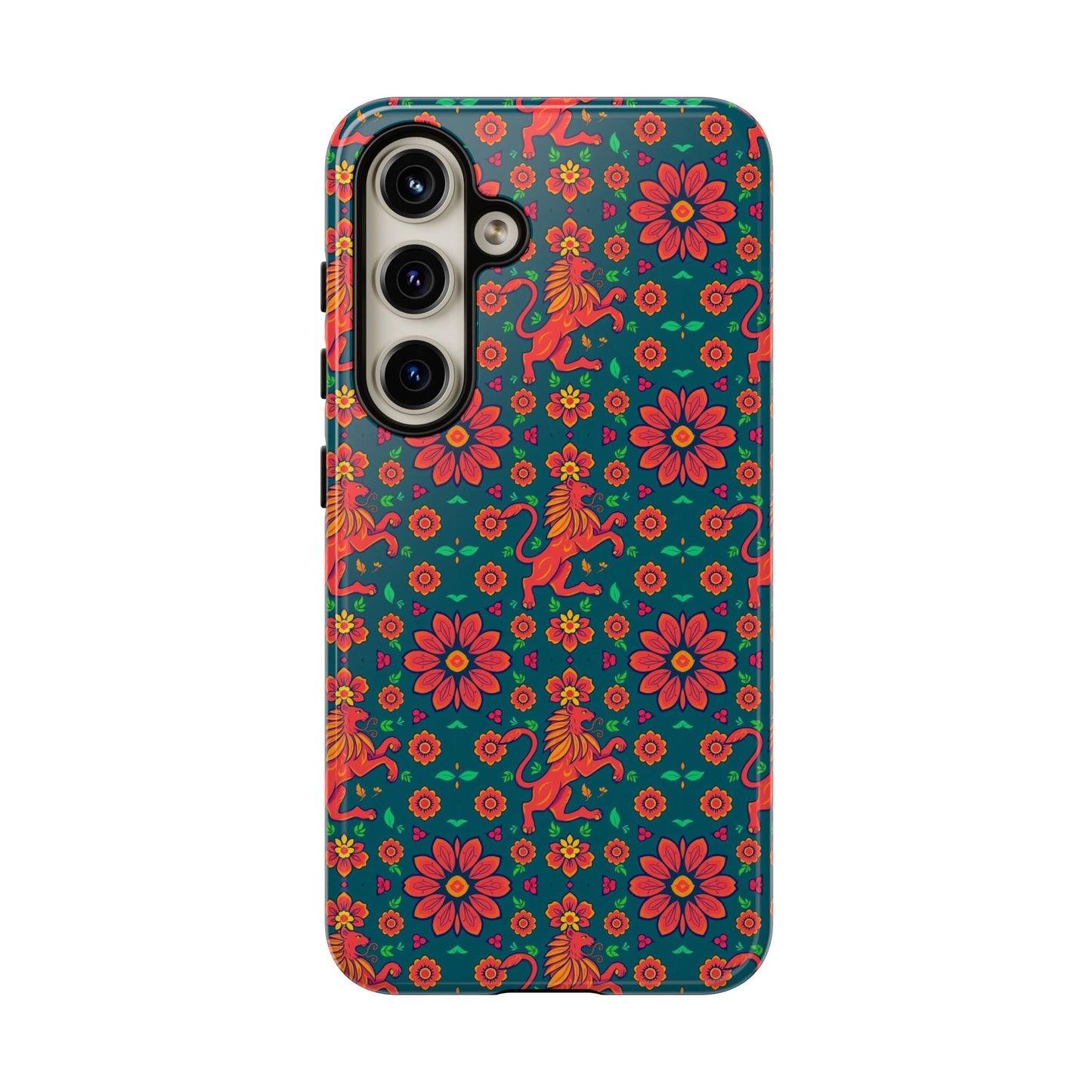 Tough Cases, Leo, Zodiac v2, Flower Pattern