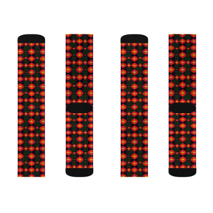 Sublimation Socks, Sagittarius, Zodiac v1, Shapes Pattern