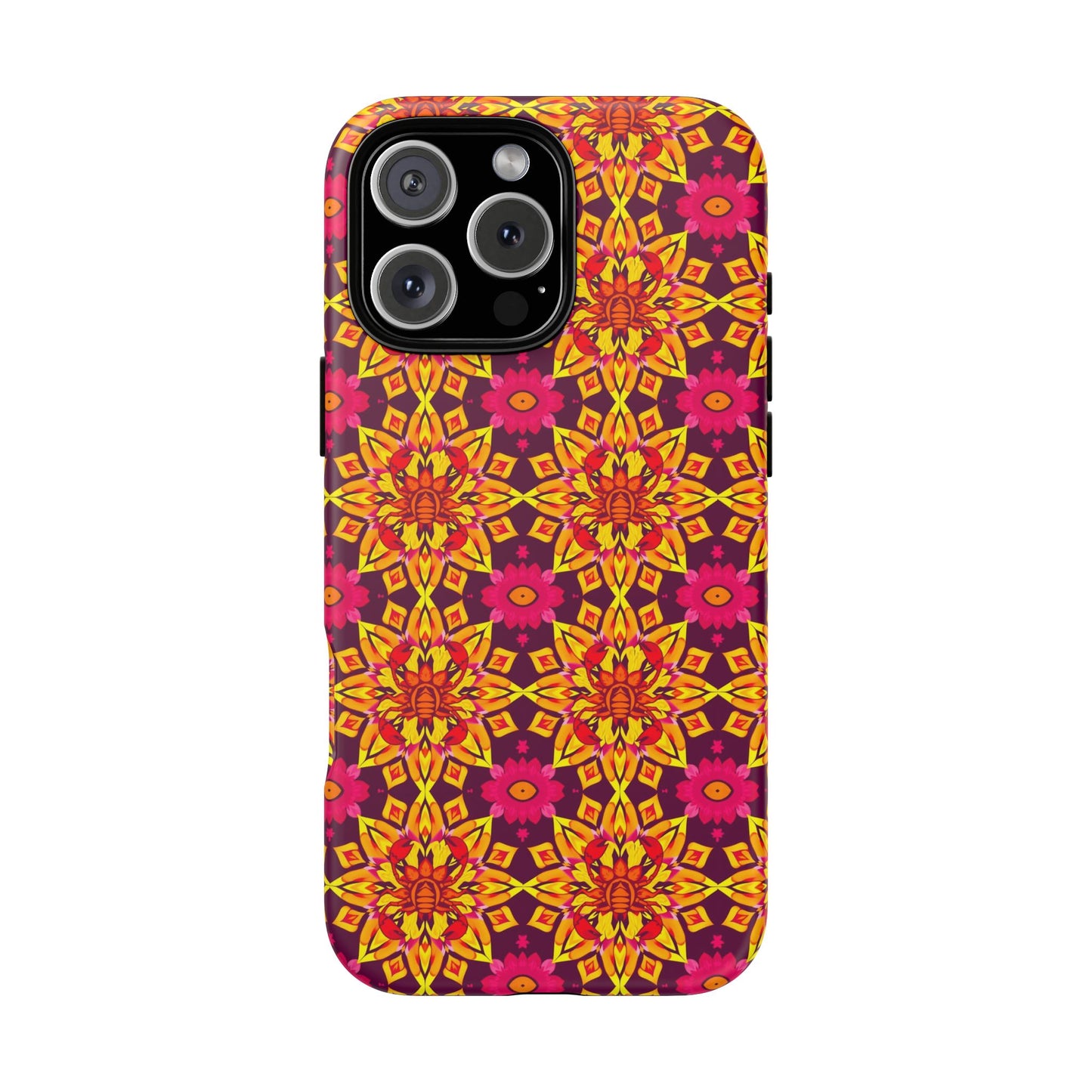 Tough Cases, Scorpio, Zodiac v1, Flower Pattern