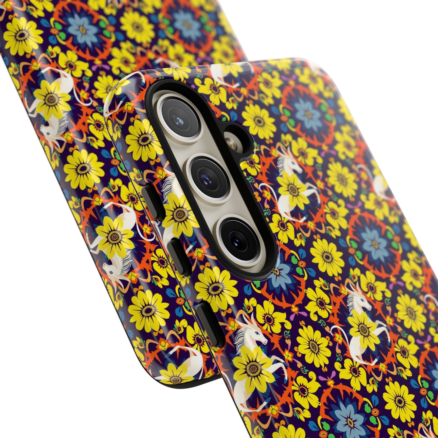 Tough Cases, Aquarius, Zodiac v3, Flower Pattern