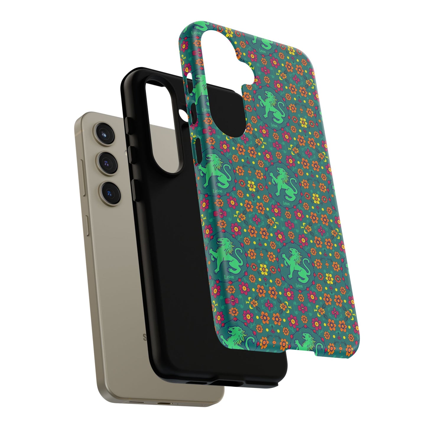 Tough Cases, Leo, Zodiac v3, Flower Pattern
