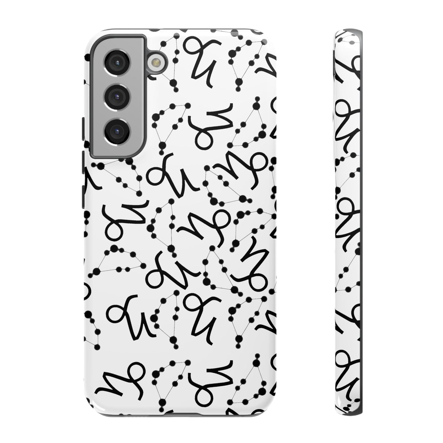 Tough Cases with the Capricorn Zodiac sign for iPhone, Samsung Galaxy, and Google Pixel devices