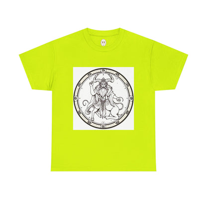 Unisex Heavy Cotton T-Shirt, Bull Centaur v1, Taurus Zodiac Design