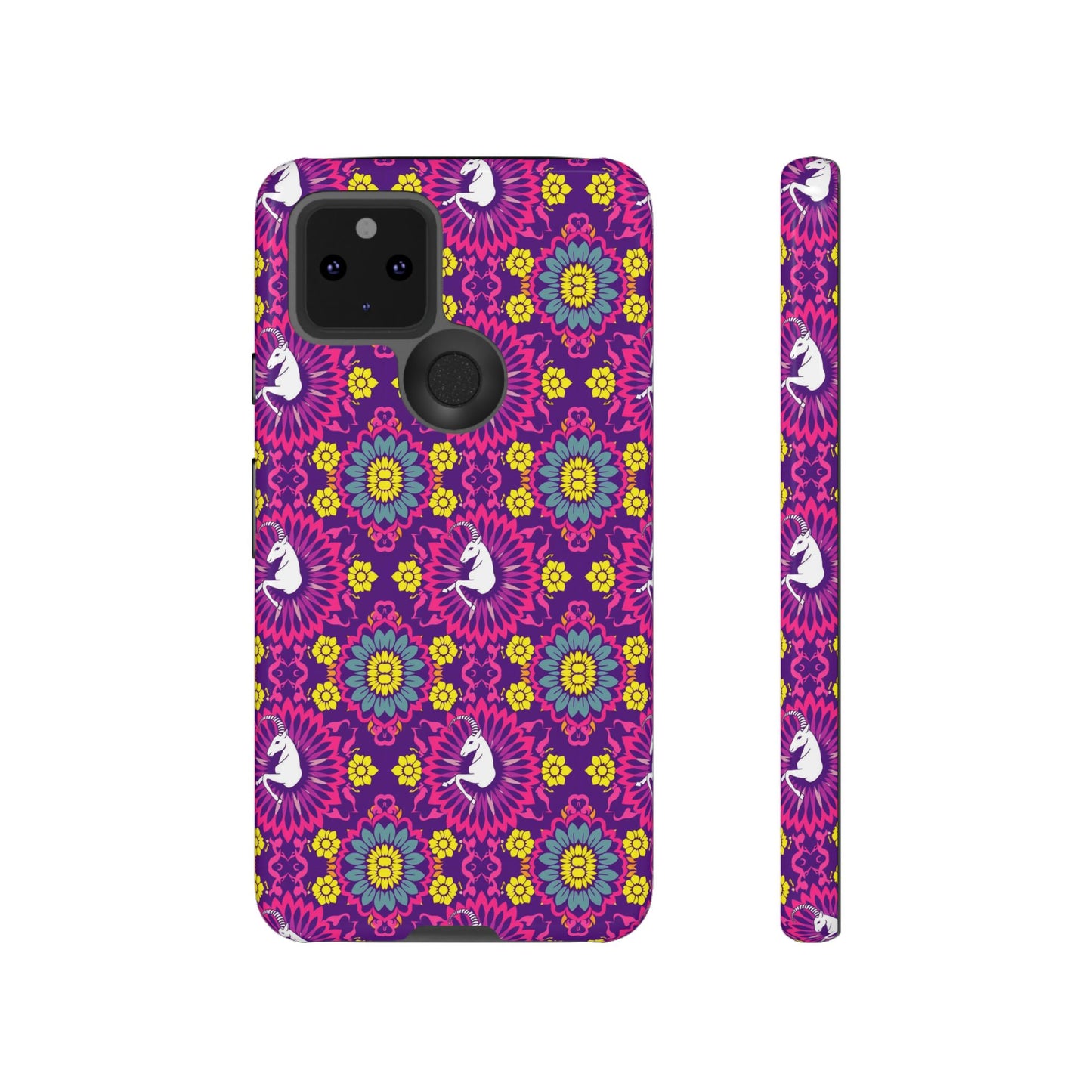 Tough Cases, Capricorn, Zodiac, Flower Pattern