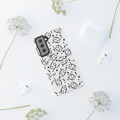 Tough Cases with the Cancer Zodiac sign for iPhone, Samsung Galaxy, and Google Pixel devices