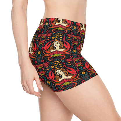 Women's Shorts, (AOP), Cancer, Zodiac v1, Sexy Pattern