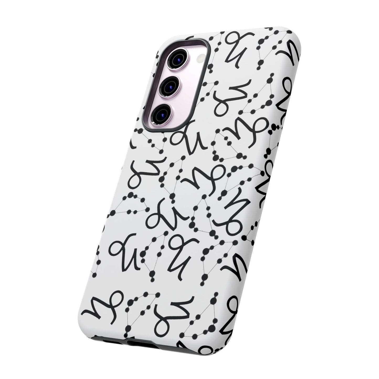 Tough Cases with the Capricorn Zodiac sign for iPhone, Samsung Galaxy, and Google Pixel devices