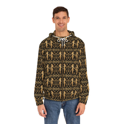 Full-Zip Hoodie (AOP), Gemini, Zodiac v2, Pattern