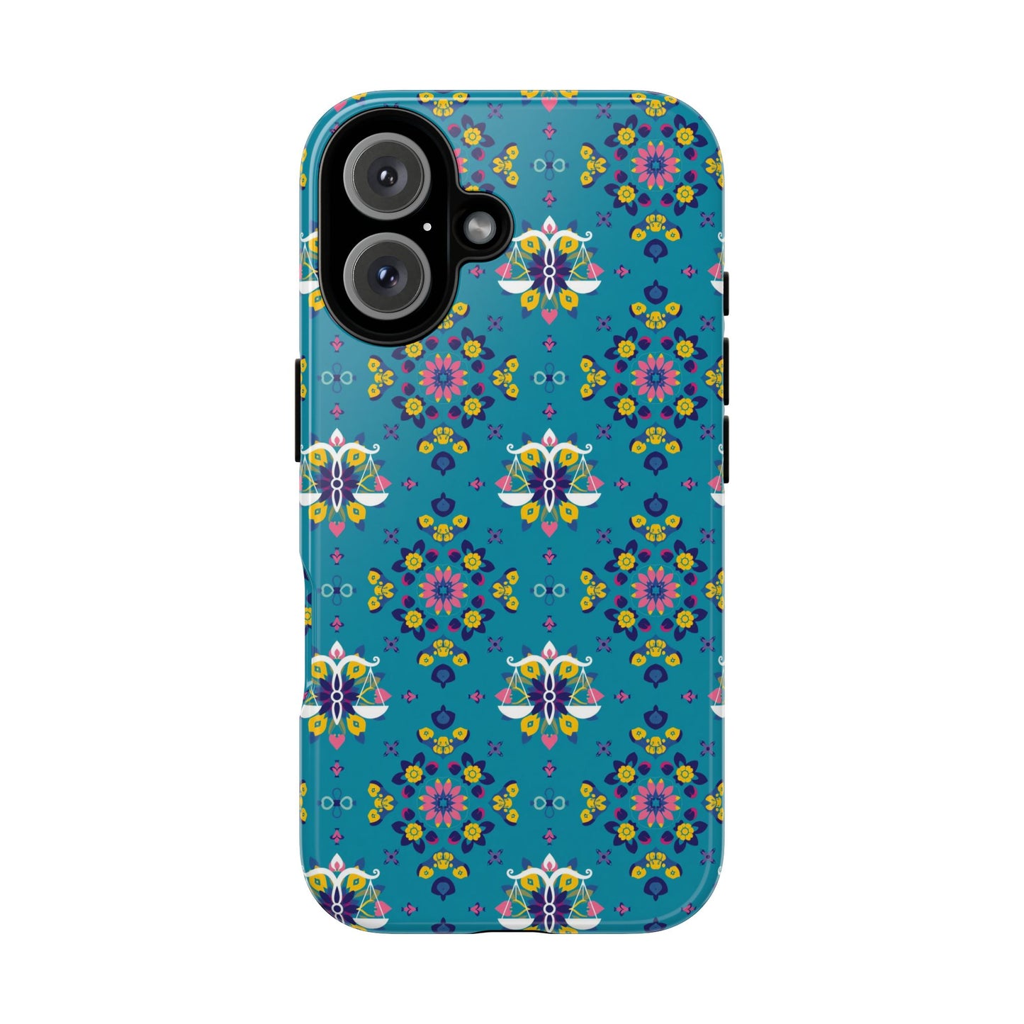 Tough Cases, Libra, Zodiac v2, Flower Pattern