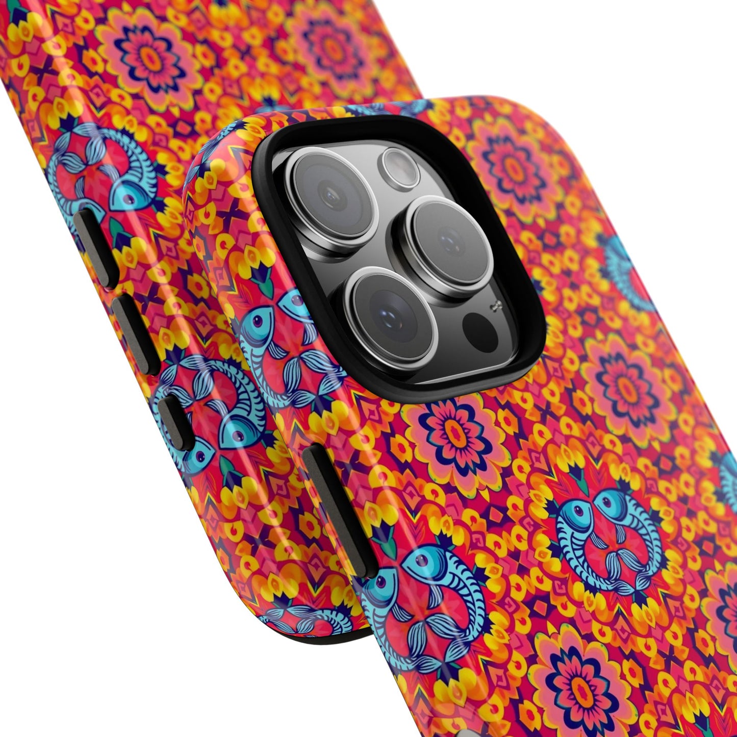 Tough Cases, Pisces, Zodiac v1, Flower Pattern