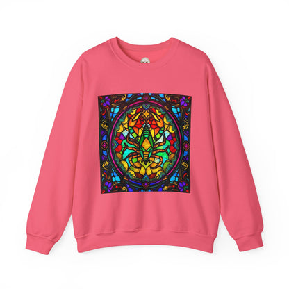 Unisex Heavy Blend™ Crewneck Sweatshirt, Glass 1, Scorpio Zodiac Design