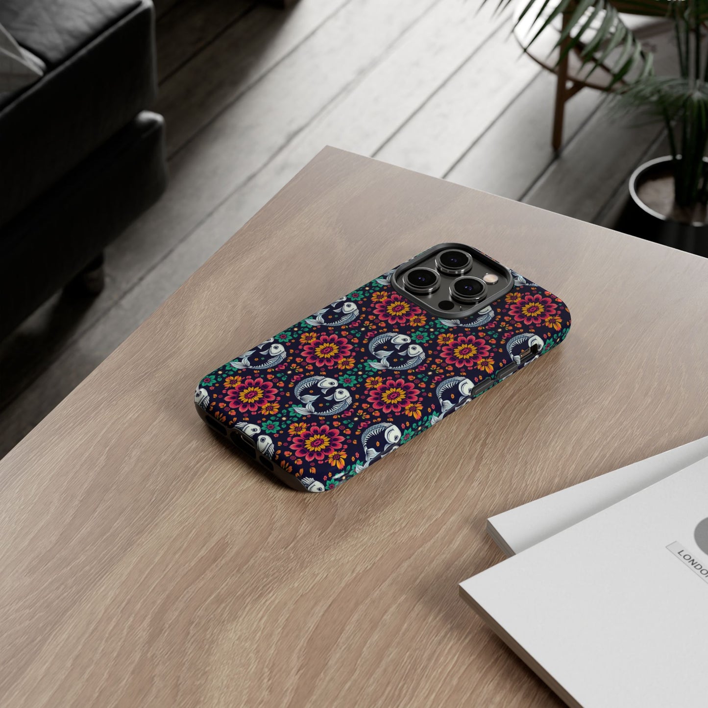 Tough Cases, Pisces, Zodiac v4, Flower Pattern