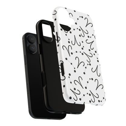 Tough Cases with the Aries Zodiac sign for iPhone, Samsung Galaxy, and Google Pixel devices
