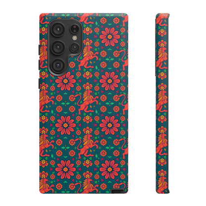 Tough Cases, Leo, Zodiac v2, Flower Pattern