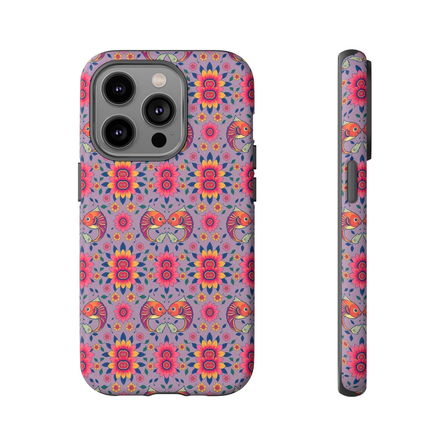 Tough Cases, Pisces, Zodiac v3, Flower Pattern