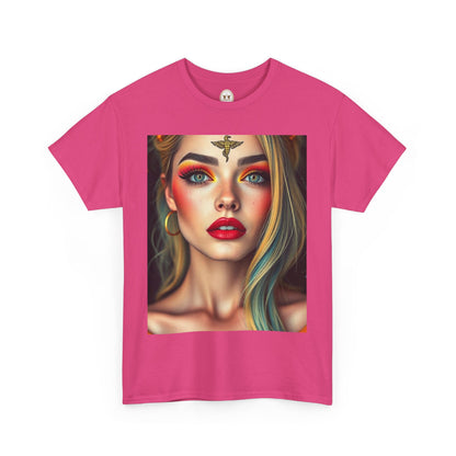 Unisex Heavy Cotton T-Shirt, Virgo, Zodiac, Sexy Art