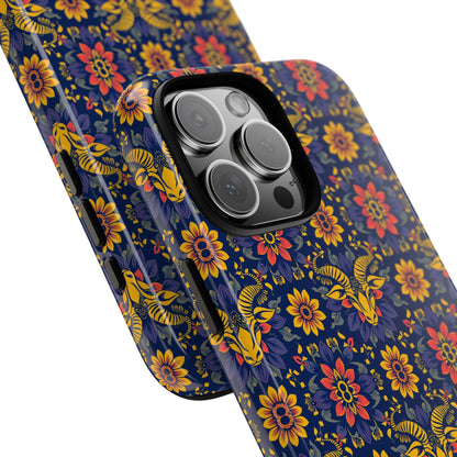 Tough Cases, Taurus, Zodiac v3, Flower Pattern
