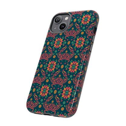 Tough Cases, Cancer, Zodiac v4, Flower Pattern