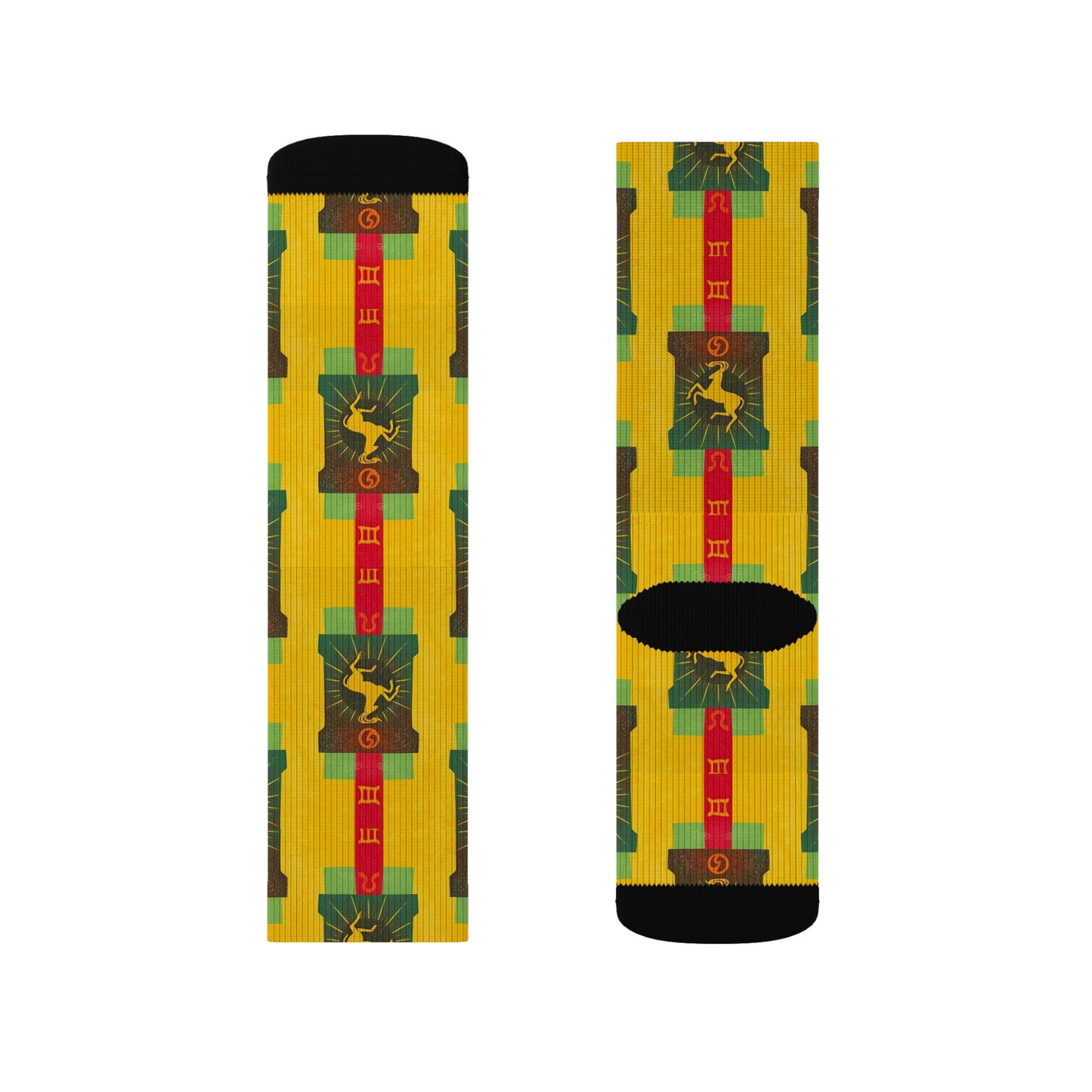 Sublimation Socks, Capricorn, Zodiac, Shapes Pattern