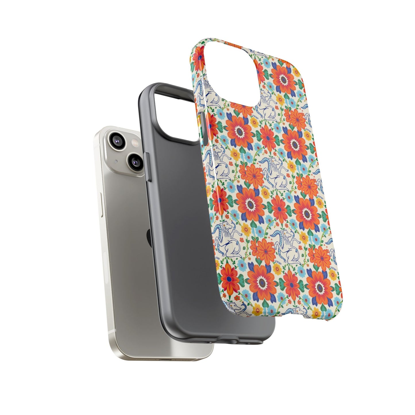 Tough Cases, Virgo, Zodiac v4, Flower Pattern