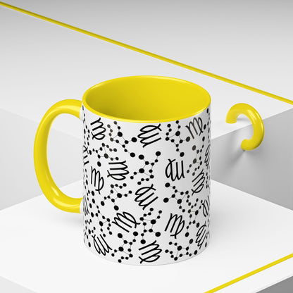Accent Coffee Mug with the Virgo sign (11, 15oz)